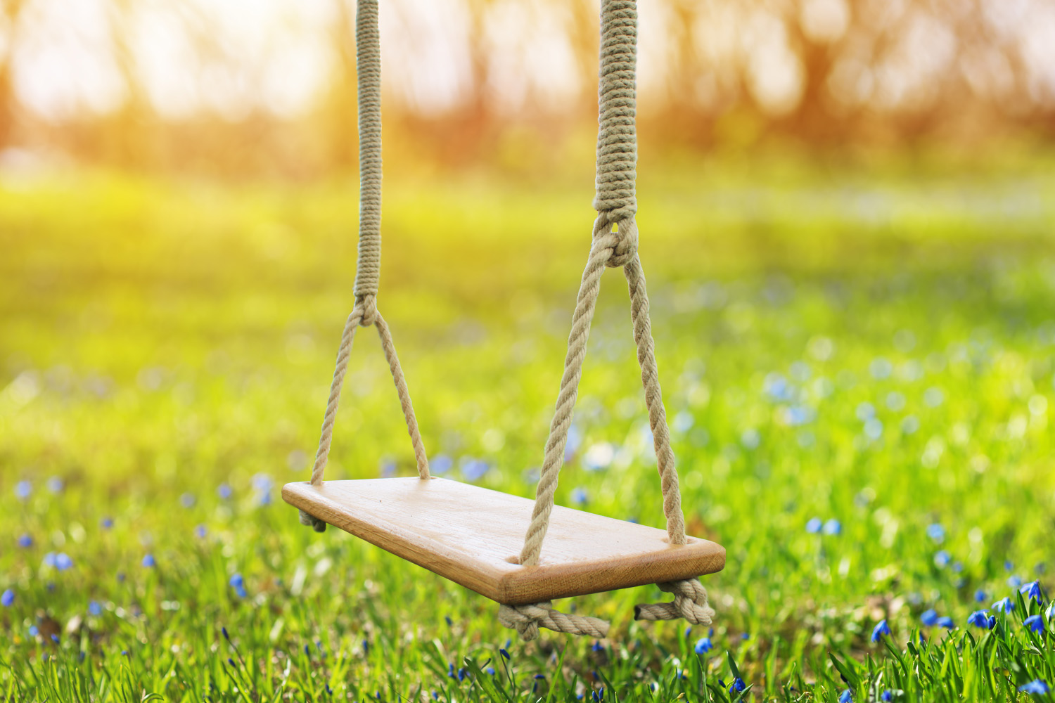 Children’s Oak Swing - handmade tree swing - garden swing